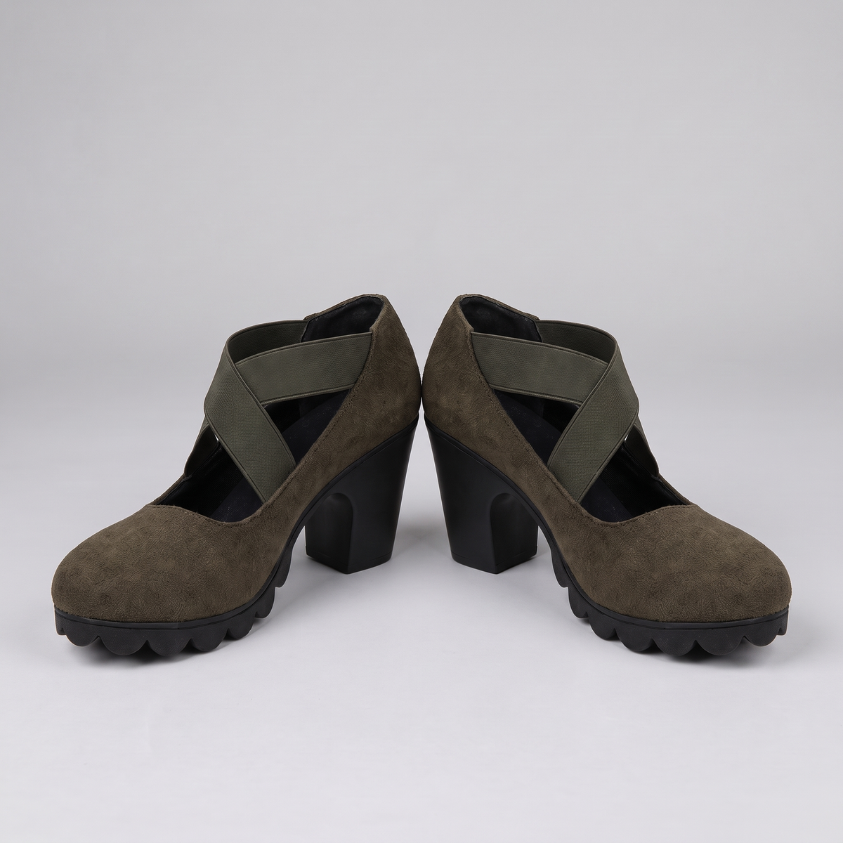 ELEGANT COMFORT BLOCK HEEL SHOES