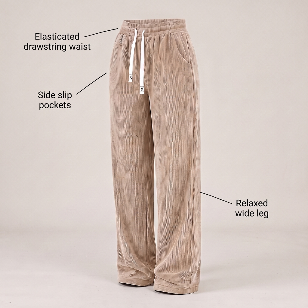 ELEGANT CORDUROY WALKING TROUSERS
