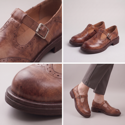 CLASSIC LEATHER BUCKLE LOAFERS