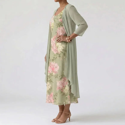 AMELIE SOFT GARDEN MIDI DRESS