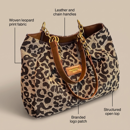 SAVANNA PRINT TOTE