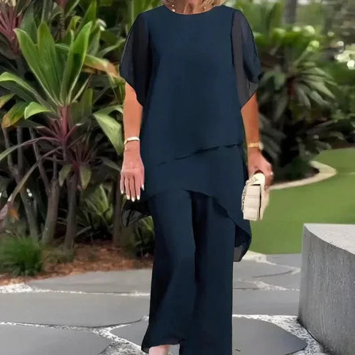 ELLA ELEGANT TOP & PANTS COMBO