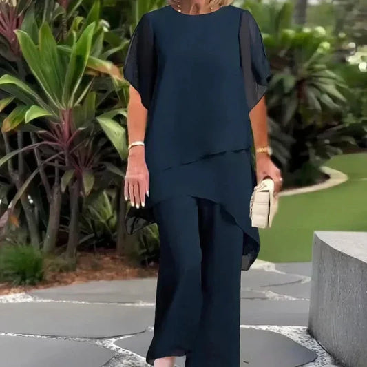 ELLA ELEGANT TOP & PANTS COMBO