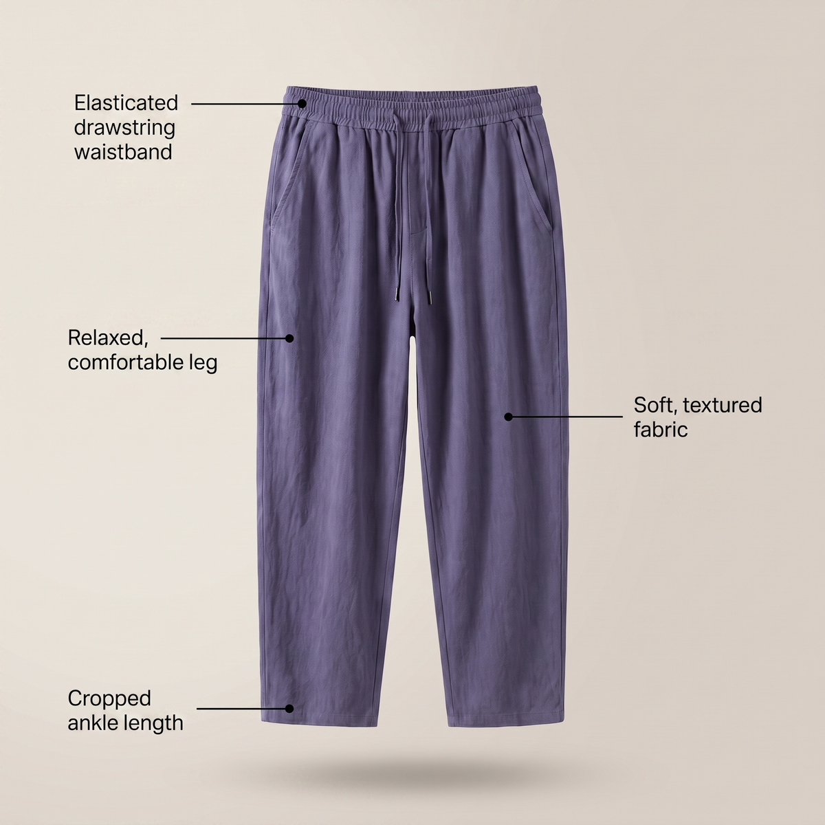 URBAN CROPPED COTTON PANTS