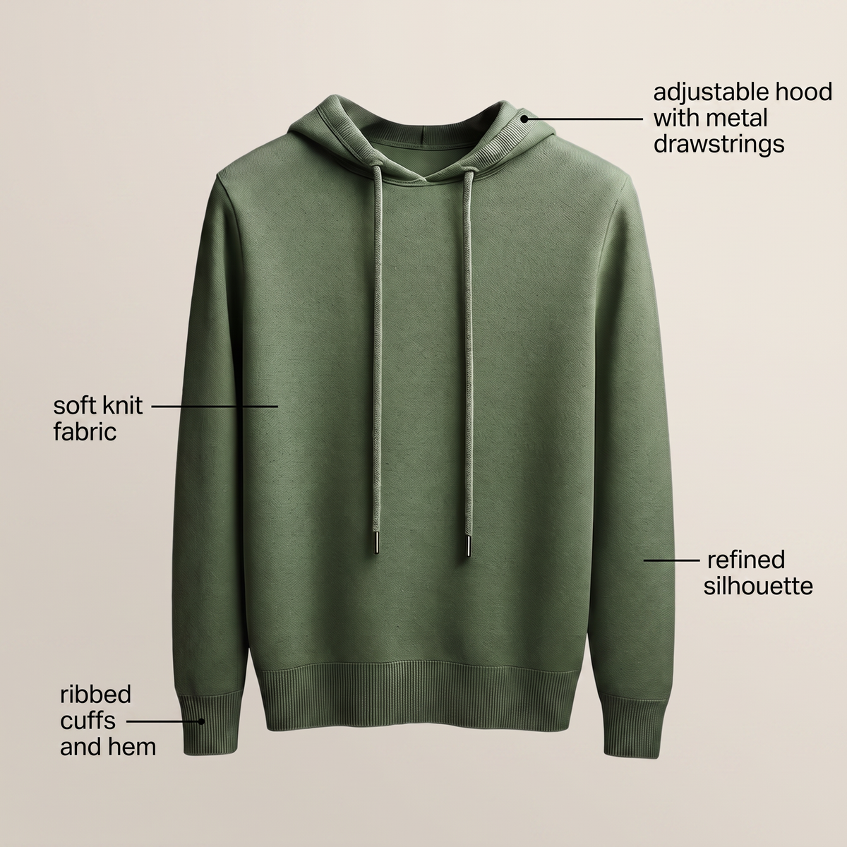 ZARA MERINO HOODIE